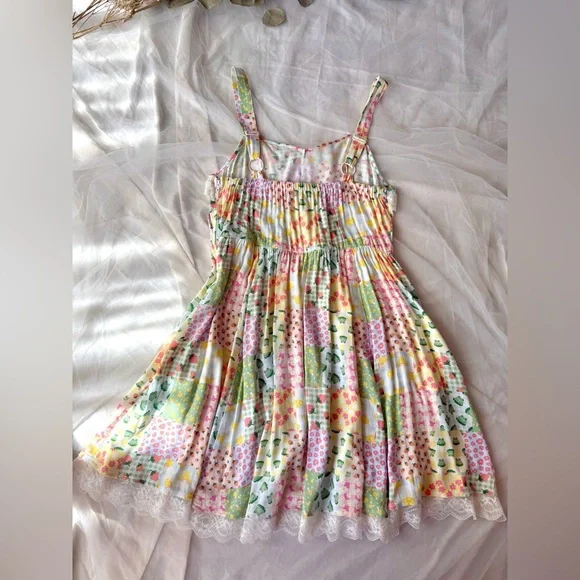 Thorn & Fable Pastel Patchwork Style Dress - Picture 8 of 10